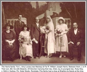 Wedding of Elsie Joy (nee Harris) to Alfred Dencher