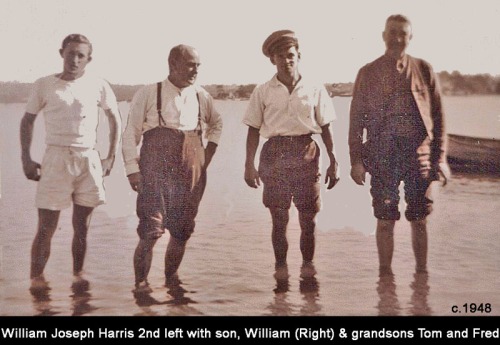 William Joseph Harris with son & grandsons copy